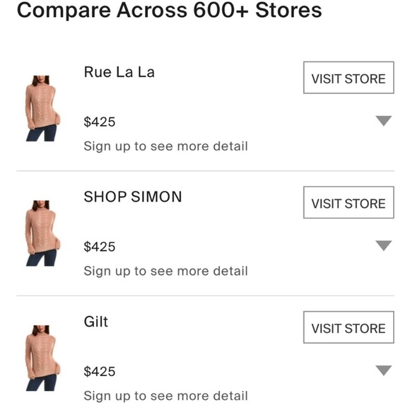 Magaschoni blush 100% cashmere sweater S/P - Picture 5 of 8